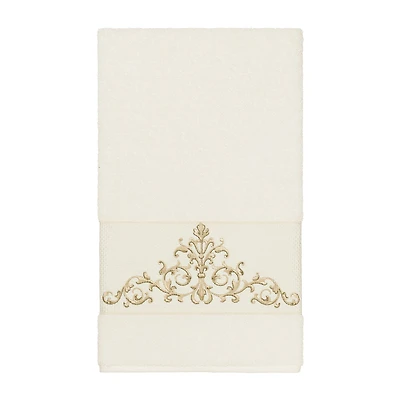 Linum Home Textiles Scarlet Embellished Scroll Bath Towel