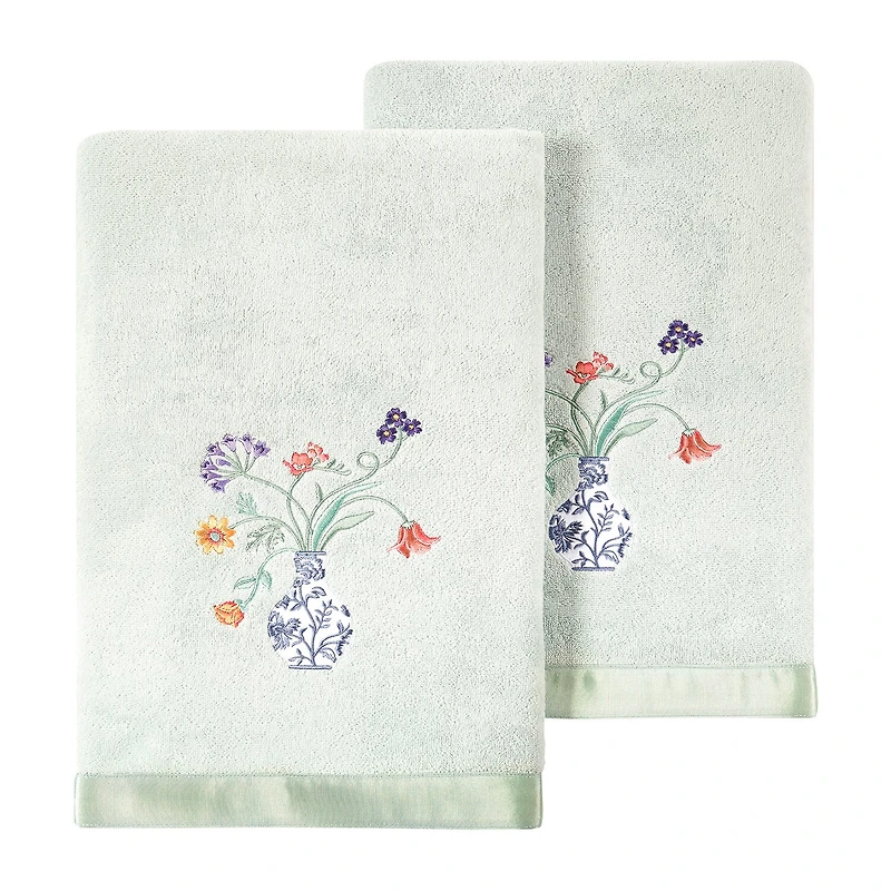 Linum Home Textiles Stella Embellished 2-pc. Bath Towel Set