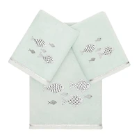Linum Home Textiles Figi Embellished -pc. Bath Towel Set