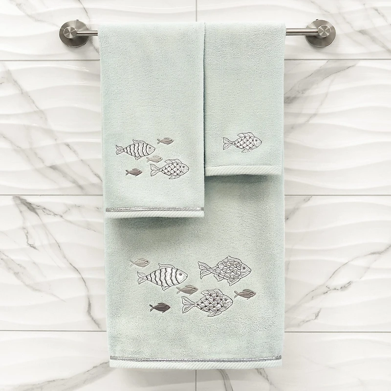 Linum Home Textiles Figi Embellished -pc. Bath Towel Set