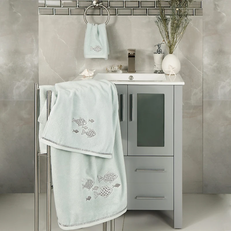 Linum Home Textiles Figi Embellished -pc. Bath Towel Set