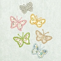 Linum Home Textiles Mariposa 2-pc. Embellished Hand Towel