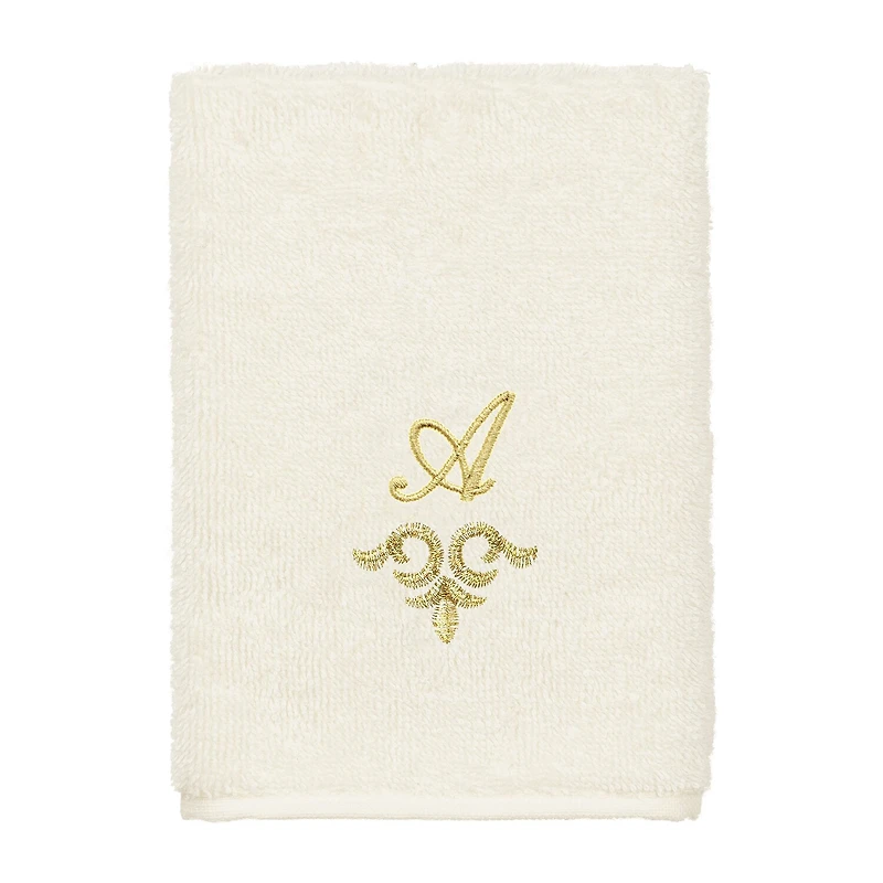 Linum Home Textiles Monica Gold 2-pc. Embellished Washcloth