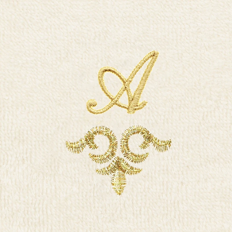 Linum Home Textiles Monica Gold 2-pc. Embellished Washcloth