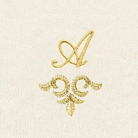 Linum Home Textiles Monica Gold 2-pc. Embellished Washcloth
