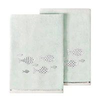 Linum Home Textiles Figi Embellished -pc. Bath Towel Set