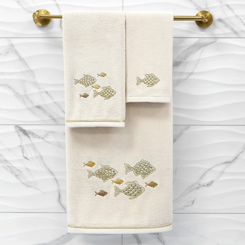 Linum Home Textiles Figi Embellished 2-pc. Bath Towel Set