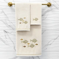 Linum Home Textiles Figi Embellished 2-pc. Bath Towel Set