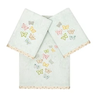 Linum Home Textiles Mariposa Embellished 3-pc. Bath Towel Set