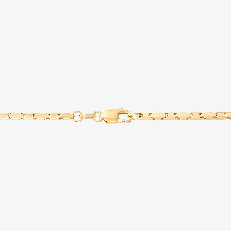 Womens 14K Gold 18 Inch Link Chain Necklace