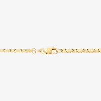 Womens 14K Gold 18 Inch Link Chain Necklace