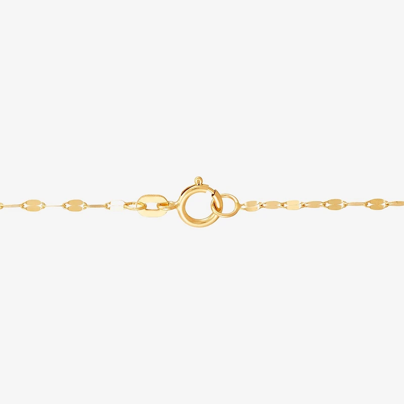 Made in Italy Womens 14K Gold Heart 18 Inch Pendant Necklace