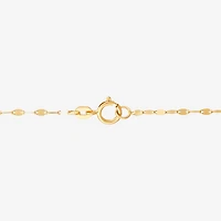 Made in Italy Womens 14K Gold Heart 18 Inch Pendant Necklace