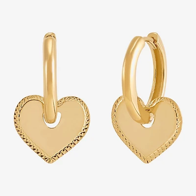 Gold Addiction Womens 10K Gold 18mm Hoop Earrings