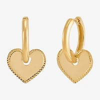 Gold Addiction Womens 10K Gold 18mm Hoop Earrings