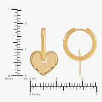 Gold Addiction Womens 10K Gold 18mm Hoop Earrings