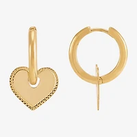 Gold Addiction Womens 10K Gold 18mm Hoop Earrings