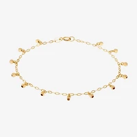 Gold Addiction Womens 10K Gold Charm Bracelet