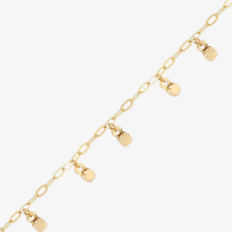 Gold Addiction Womens 10K Gold Charm Bracelet