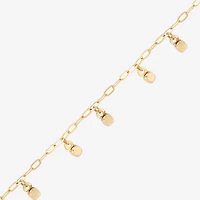 Gold Addiction Womens 10K Gold Charm Bracelet