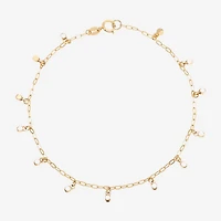 Gold Addiction Womens 10K Gold Charm Bracelet