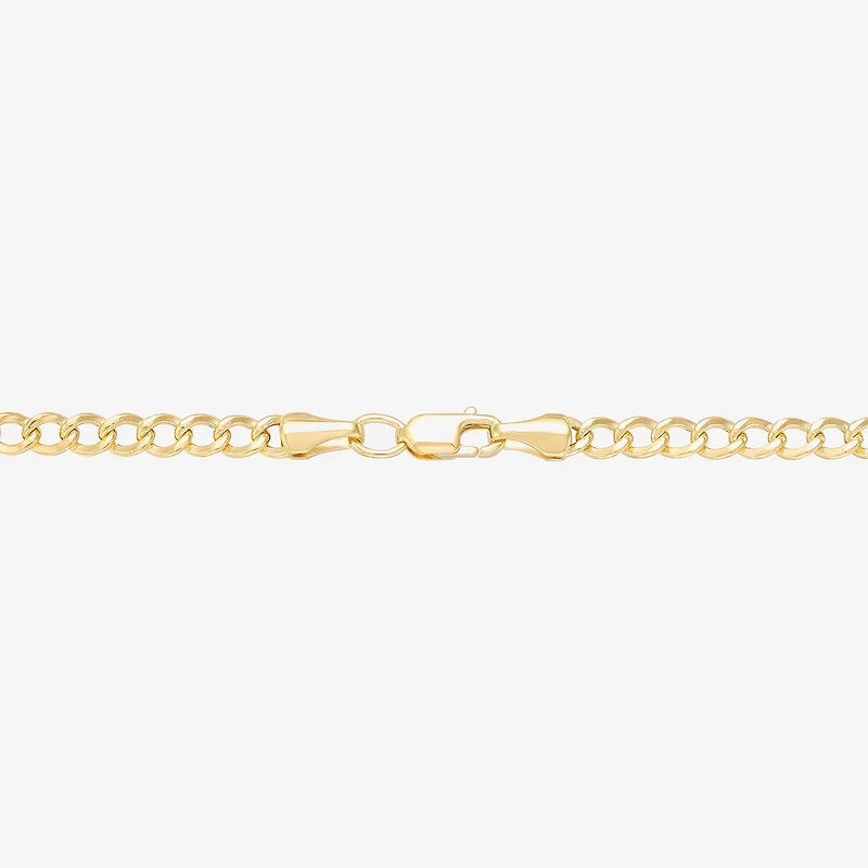 Bonded Brilliance Womens 14K Gold Bonded With Sterling Silver 18 Inch Chain Necklace