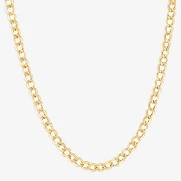 Bonded Brilliance Womens 14K Gold Bonded With Sterling Silver 18 Inch Chain Necklace