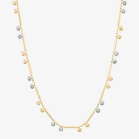 Womens 14K Gold 18 Inch Link Chain Necklace