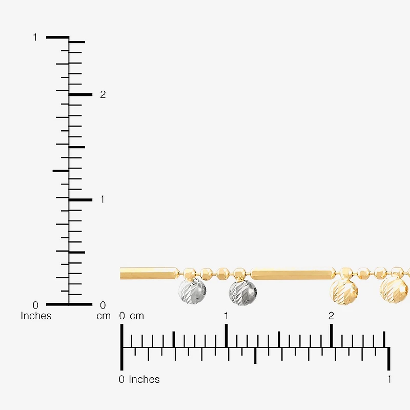 Womens 14K Gold 18 Inch Link Chain Necklace