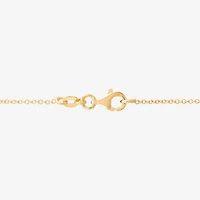 Made in Italy Womens 14K Gold 18 Inch Pendant Necklace