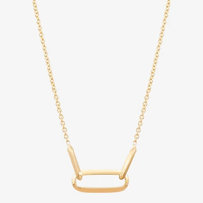 Made in Italy Womens 14K Gold 18 Inch Pendant Necklace