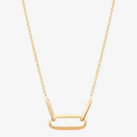 Made in Italy Womens 14K Gold 18 Inch Pendant Necklace