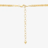 Womens 10K Gold 16 Inch Link Chain Necklace