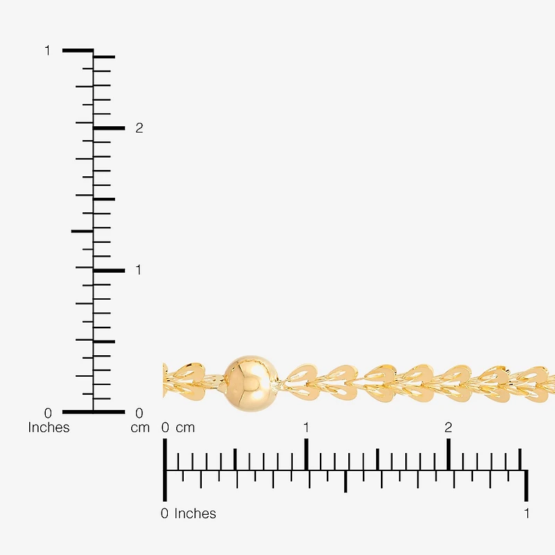 Womens 10K Gold 16 Inch Link Chain Necklace