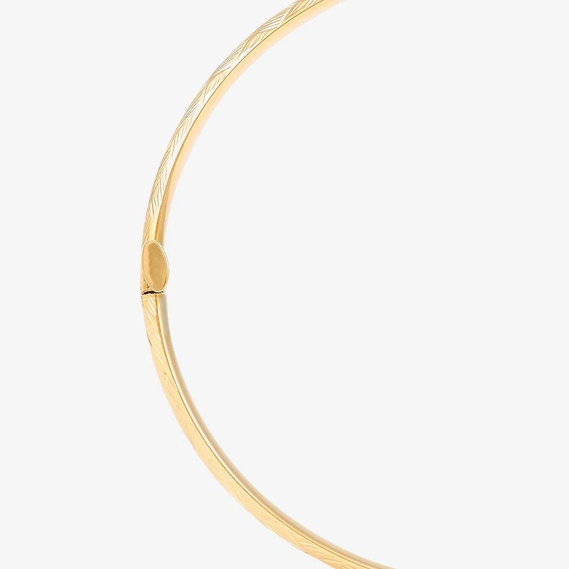 Womens 10K Gold Bangle Bracelet