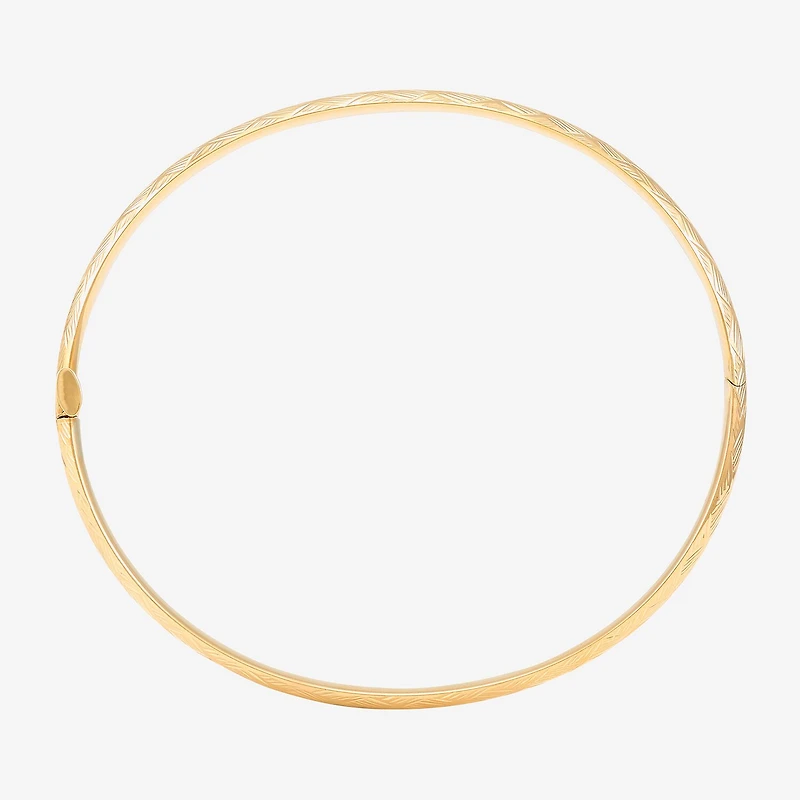 Womens 10K Gold Bangle Bracelet