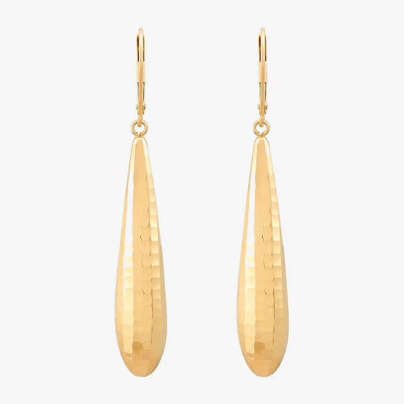 Made in Italy Womens 14K Gold Drop Earrings