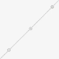 Silver Addiction Womens Sterling Silver 17 Inch Cable Chain Necklace