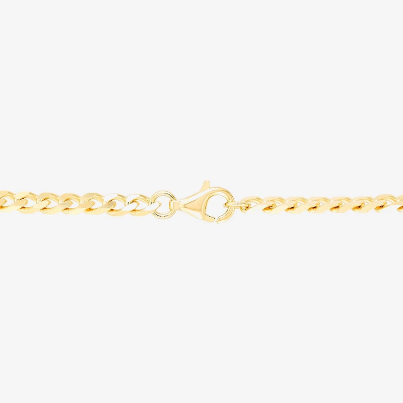 Silver Addiction Womens 14K Gold Over Silver 18 Inch Curb Chain Necklace