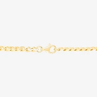 Silver Addiction Womens 14K Gold Over Silver 18 Inch Curb Chain Necklace