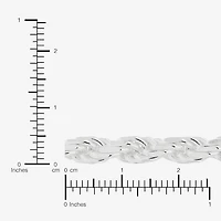 Made in Italy Womens Sterling Silver Inch Rope Chain Necklace