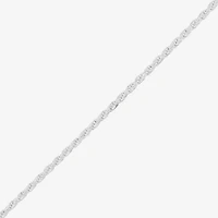 Made in Italy Womens Sterling Silver 7.5 Inch Solid Rope Chain Bracelet
