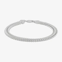 Made in Italy Womens Sterling Silver 8 1/2 Inch Solid Fashion Chain Bracelet