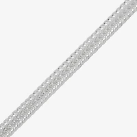 Made in Italy Womens Sterling Silver 8 1/2 Inch Solid Fashion Chain Bracelet