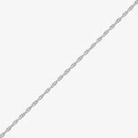 Made in Italy Womens Sterling Silver Inch Singapore Chain Necklace
