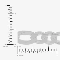 Made in Italy Mens Sterling Silver 9 Inch Solid Figaro Chain Bracelet