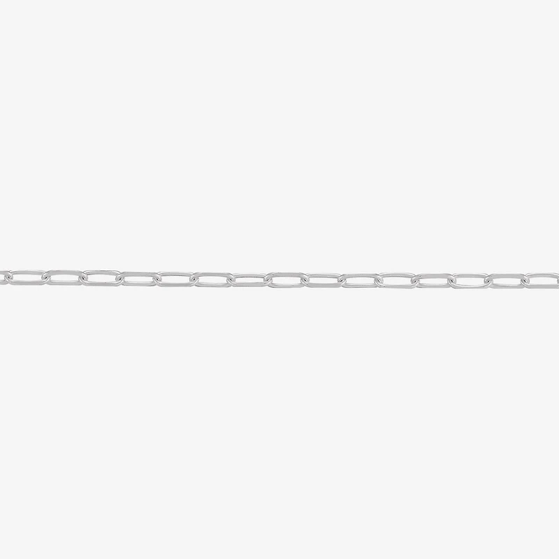 Made in Italy Womens Sterling Silver Inch Link Chain Necklace