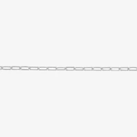 Made in Italy Womens Sterling Silver Inch Link Chain Necklace