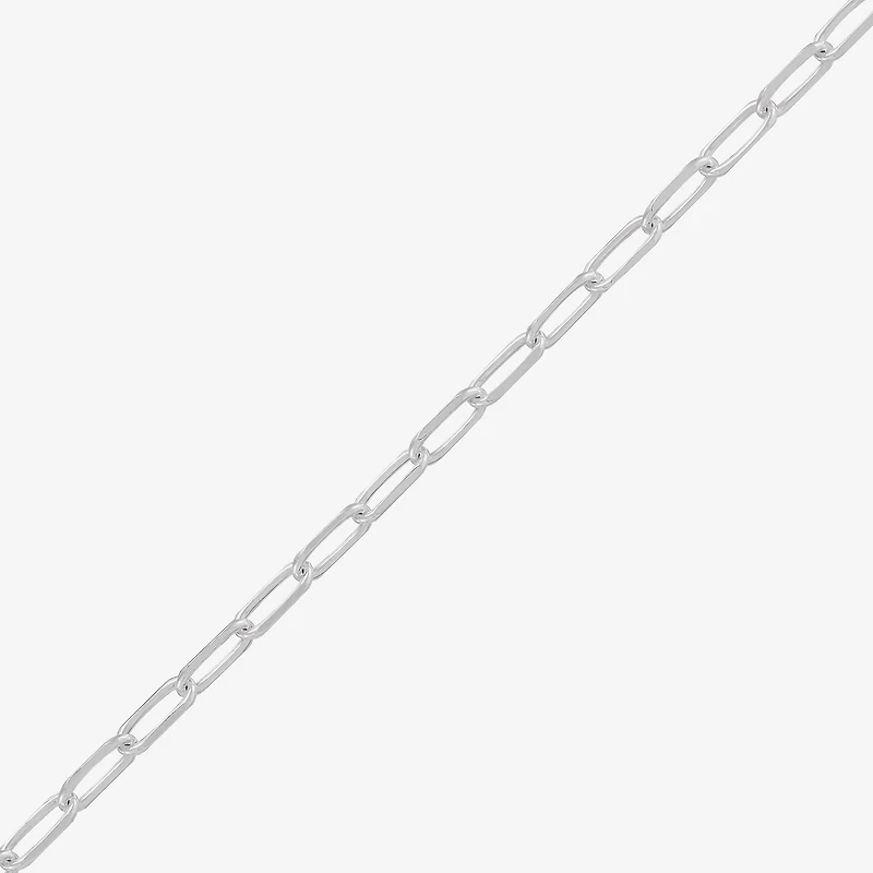 Made in Italy Womens Sterling Silver Inch Link Chain Necklace