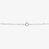 Diamonart Womens Sterling Silver Round 18 Inch Pendant Necklace